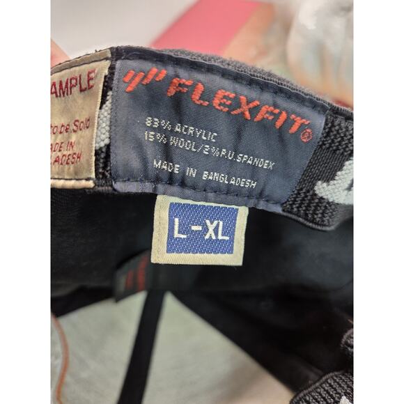 Metal Militia Motocross Hat FlexFit Sz L/XL Black Vintage Skull Racing Gearhead - Picture 8 of 10